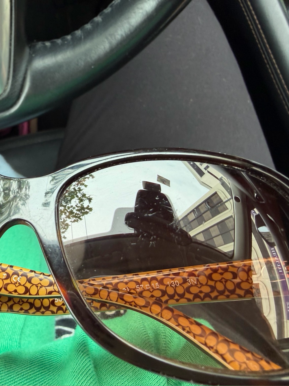 Coach Women's Ciara Sunglasses - Signature Pattern - Brown - Picture 4 of 4